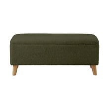 Robin Eucalyptus Wood Storage Ottoman Bench